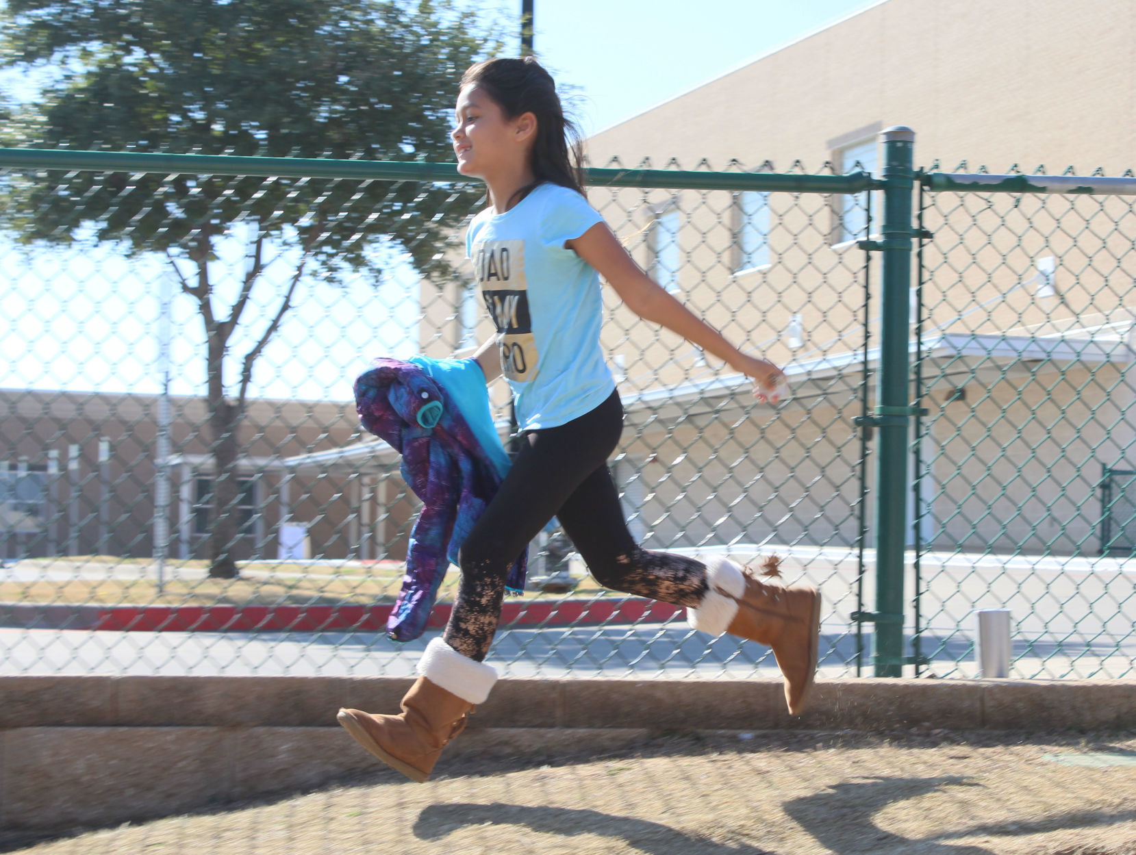 Third-grader near finish line